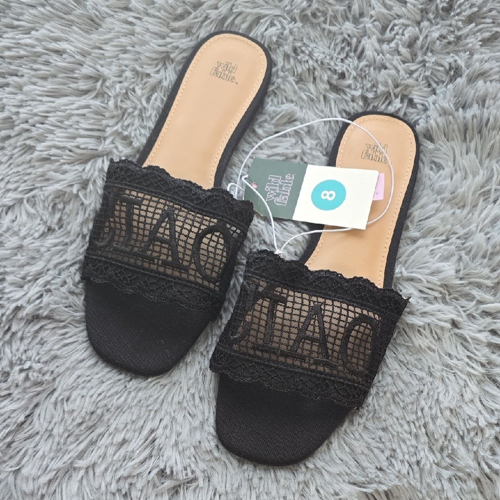 🆕️ Wild Fable Black Slide Sandals